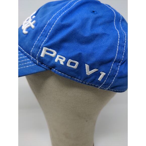 Titleist FJ Pro V1 Slideback Golf Hat Blue White Embroidered Spell Out Logo - Picture 5 of 12